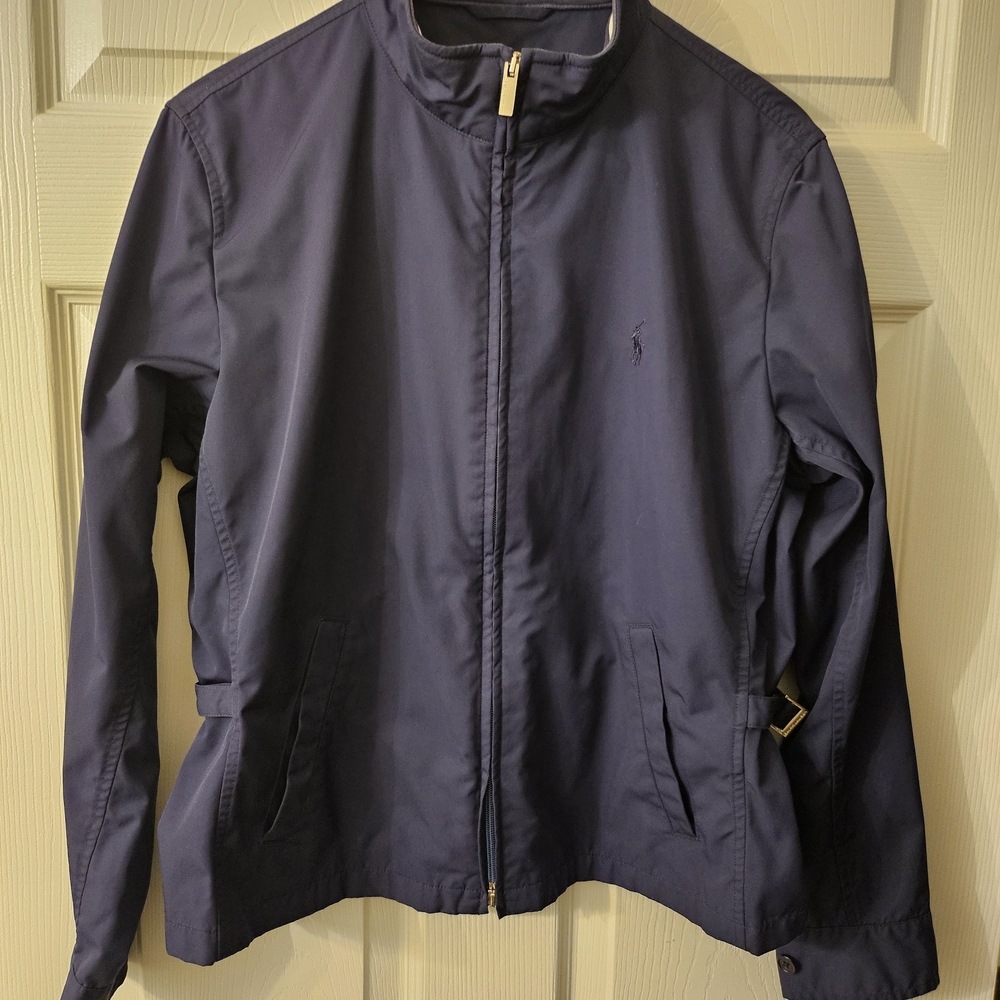 Ralph Lauren Navy Zip-Front Women's Jacket - Picture 2 of 9